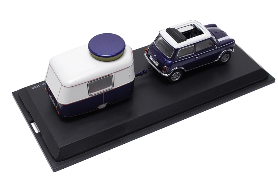 SCHUCO Mini Cooper mit Hymer Eriba Puck 1/43 | ローバーミニ