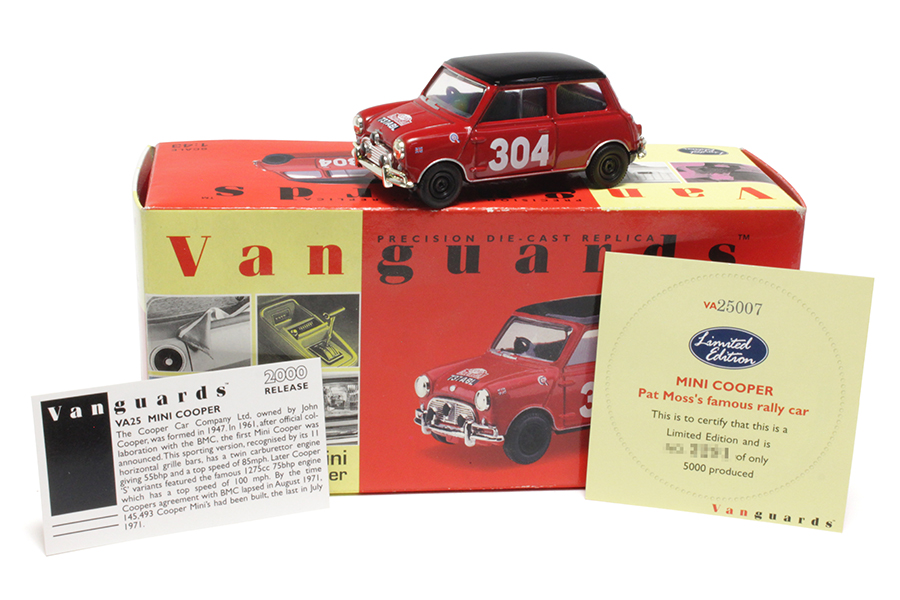 VANGUARDS MINI COOPER No304 1st DAMES RALLY MONTECARLO 1962 P.MOSS